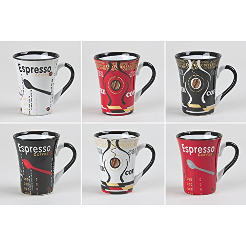 TABLE PASSION - tasse 15cl color ass (lot de 6) code EAN 3106232780226 