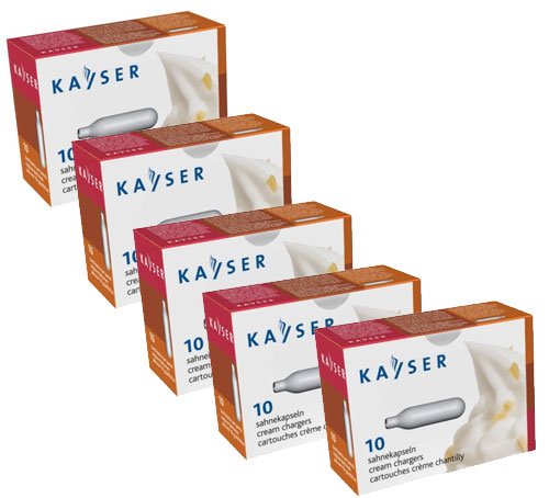 Lot de 5 boites de 10 cartouches pour siphon à ...