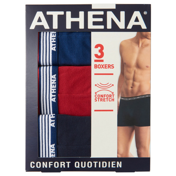  Boxers Homme Trio Basic Athena code EAN 3106430406669 