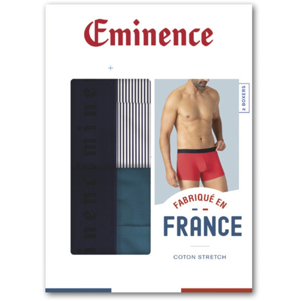 EMINENCE LOT DE 2 BOXERS MADE IN FRANCE HOMME 
EMINENCE code EAN 3106430633201 