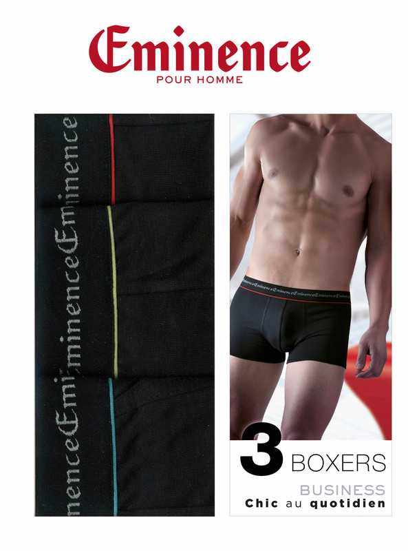 LOT DE 3 BOXERS EMINENCE