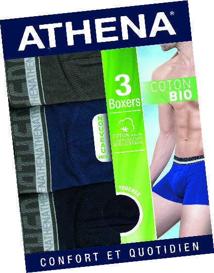 LOT DE 3 BOXERS BIO