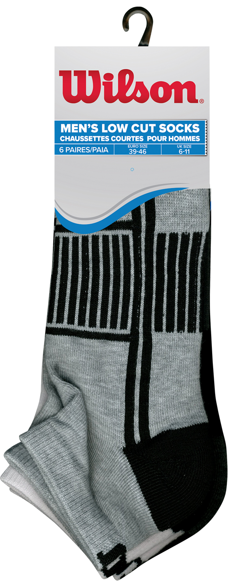 WILSON LOT DE 6 PAIRES DE CHAUSSETTES HOMME OU FEMME  code EAN 3106439679712 