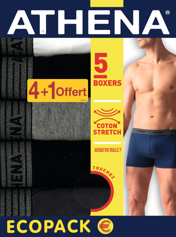 ATHENA BOXER BASIC COTON X4 ATHENA code EAN 3106439947521 