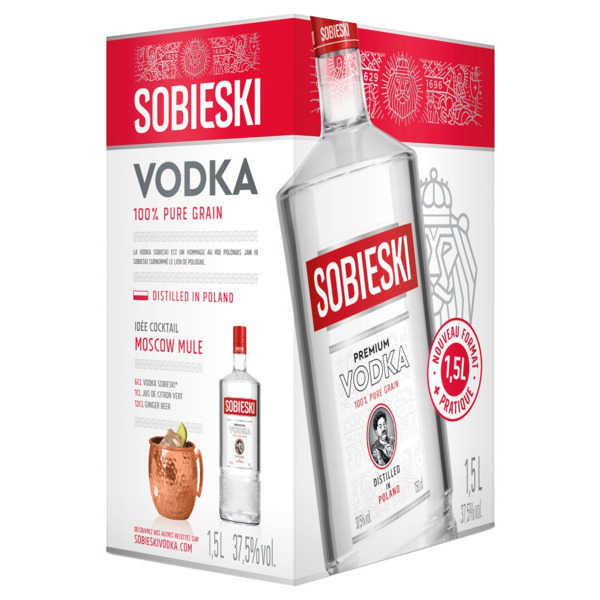  Vodka Sobieski code EAN 3107872502377 