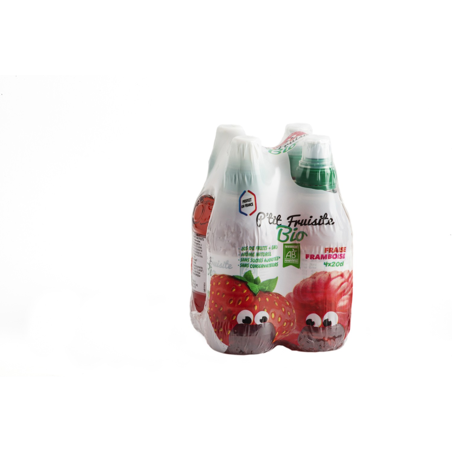 Boisson aux fruits fraise framboise BIO P'TIT F...