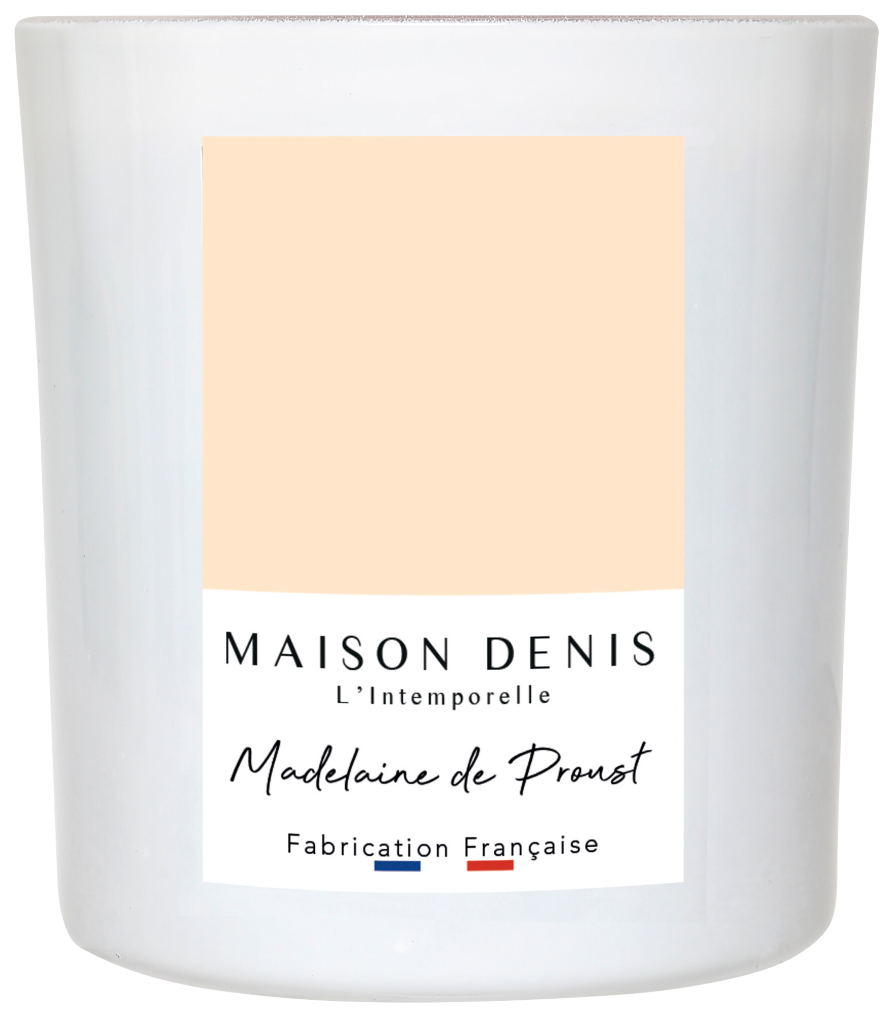 BOUGIE VERRE PM LAQUE BLANC IVOIRE MADELEINE DE...