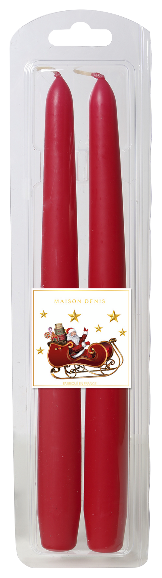 PACK DE 2 FLAMBEAUX ROUGES