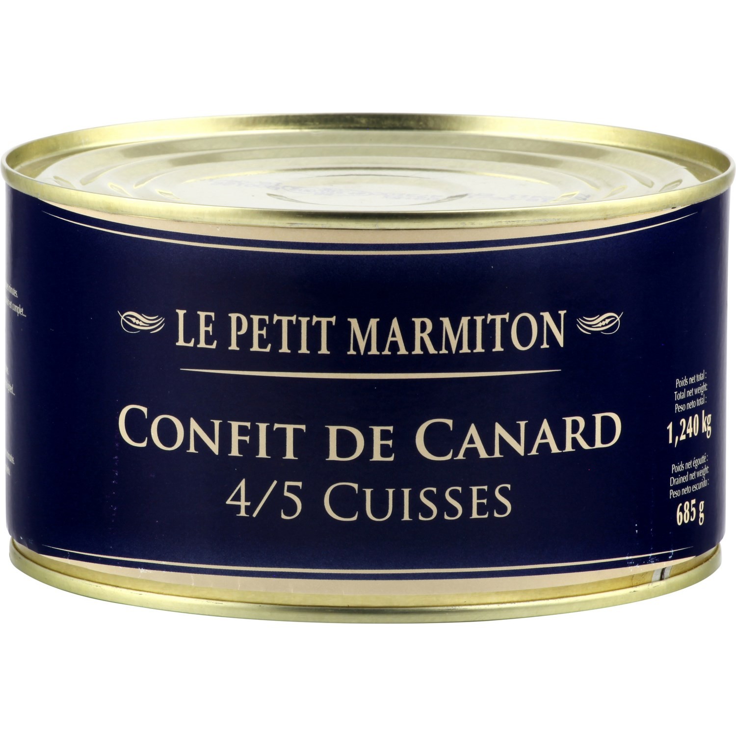 Plat cuisiné confit canard 4/5 cuisses LE PETIT...