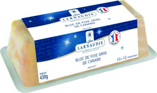 BLOC DE FOIE GRAS DE CANARD LES EXQUIS  “JEAN LARNAUDIE” 3113010140905 (3113010140905)