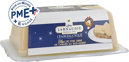 JEAN LARNAUDIE L'EMBLÉMATIQUE BLOC DE FOIE GRAS DE CANARD DU SUD-OUEST code EAN 3113010140950 