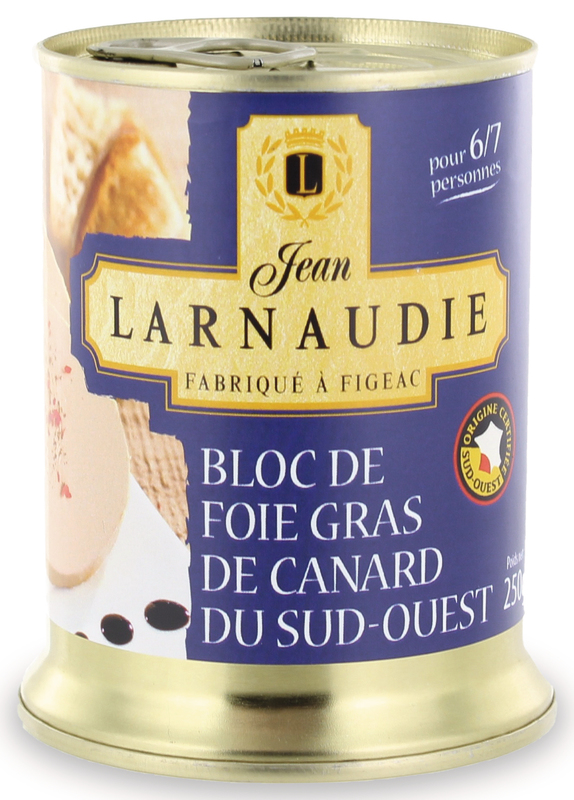 BLOC DE FOIE GRAS DE CANARD  IGP SUD OUEST JEAN...