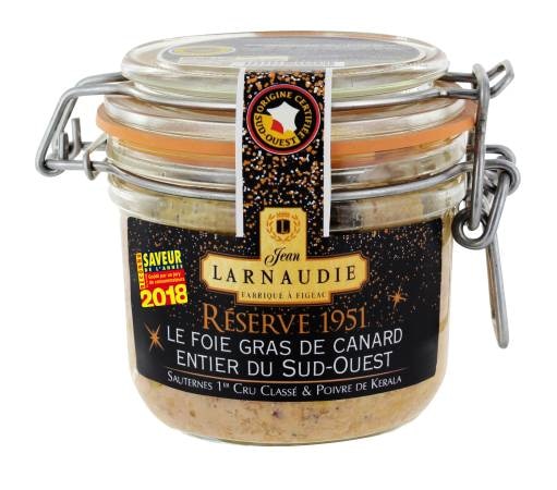 Foie gras de canard entier IGP du Sud-Ouest JEAN LARNAUDIE 3113010145221 (3113010145221)