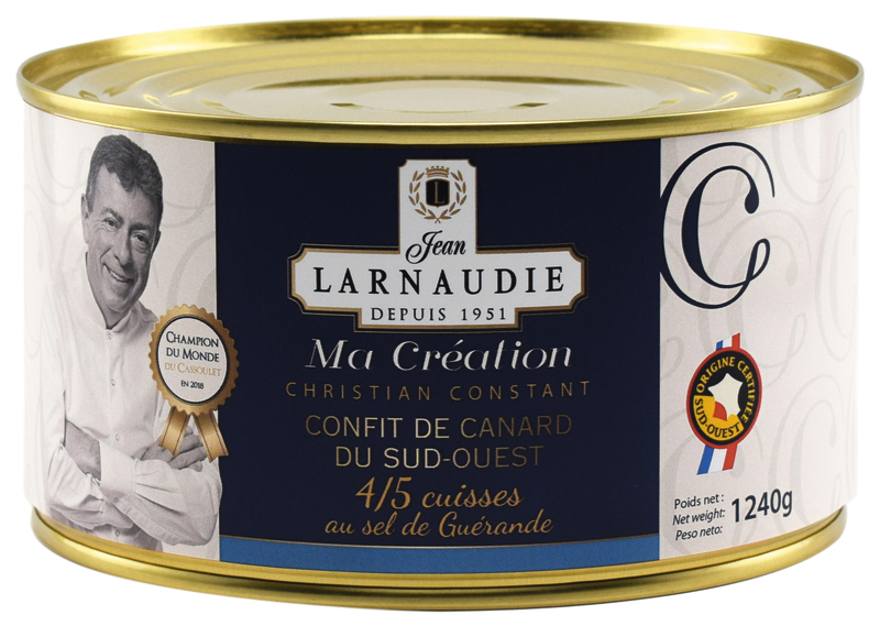 CONFIT DE CANARD 4/5 CUISSES AU SEL DE GUERANDE JEAN LARNAUDIE 3113010153165 JEAN LARNAUDIE CONFIT DE CANARD 4/5 CUISSES AU SEL DE GUERANDE JEAN LARNAUDIE 3113010153165 JEAN LARNAUDIE