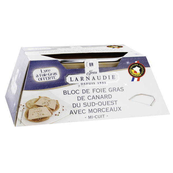 Bloc de foie gras de canard I.G.P. du Sud-Ouest...