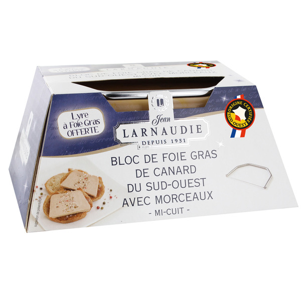 Bloc de foie gras de canard I.G.P. du Sud-Ouest...