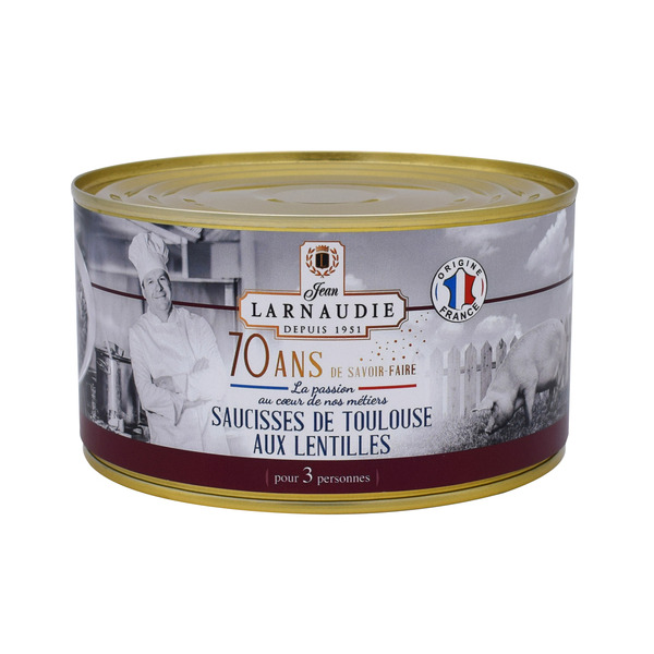 Saucisses de Toulouse aux Lentilles