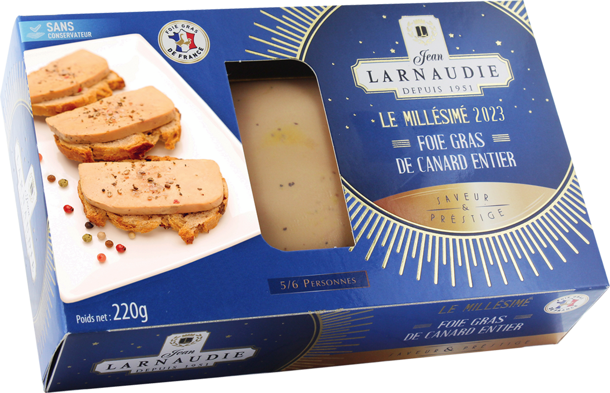 Foie gras de canard entier LE MILLESIME - Coque