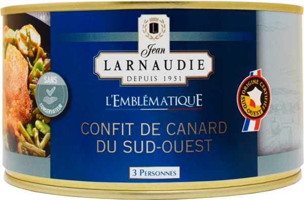 CONFIT DE CANARD DU SUD-OUEST L'EMBLÉMATIQUE
JE...