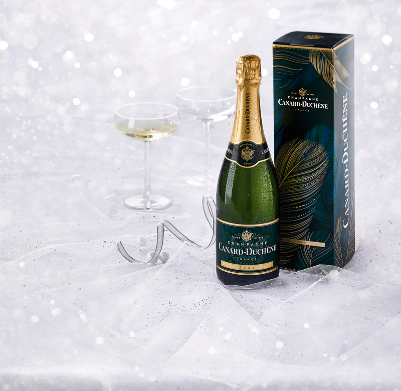 CHAMPAGNE BRUT 75 CL + ETUI CANARD DUCHENE