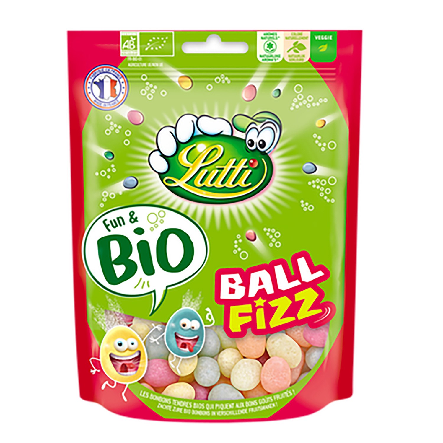 Bonbons ball fizz Bio LUTTI