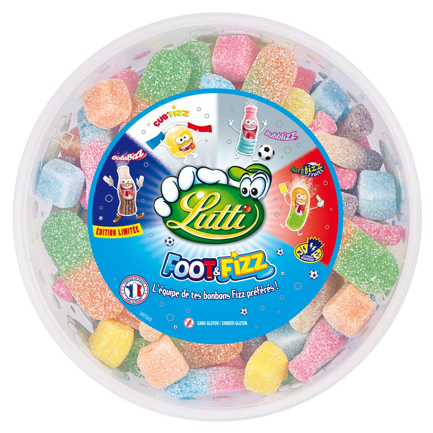 Bonbons foot & fizz LUTTI 3116740036678 LUTTI Bonbons foot & fizz LUTTI 3116740036678 LUTTI
