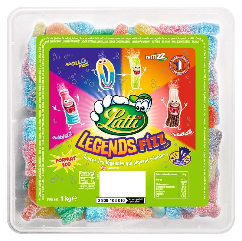 BOÎTE DE BONBONS LEGEND FIZZ Lutti 3116742066420 Lutti BOÎTE DE BONBONS LEGEND FIZZ Lutti 3116742066420 Lutti