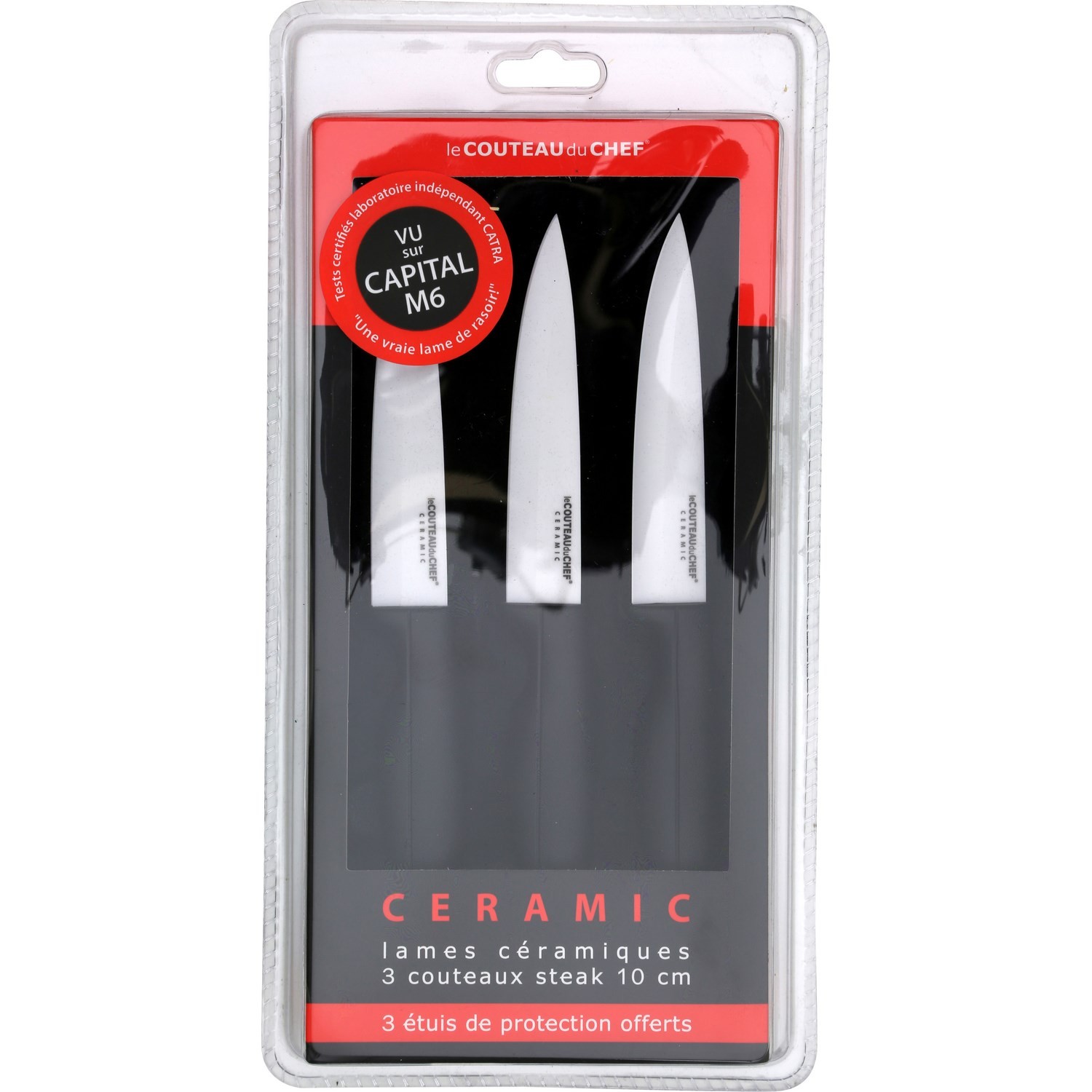 COUTEAU DU CHEF Couteaux steak 10cm Ceramic LE COUTEAU DU CHEF code EAN 3118224417805 