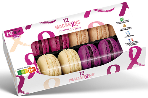  12 MACARONS OCTOBRE ROSE code EAN 3119360 