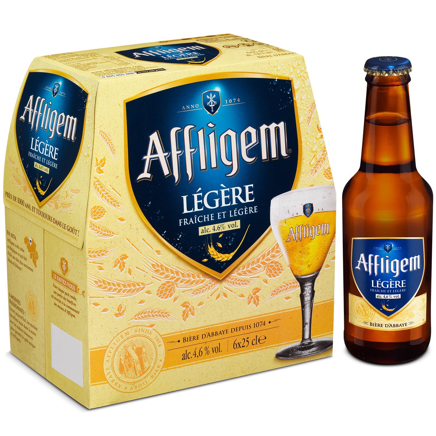 Bière blonde d'Abbaye cuvée légère AFFLIGEM