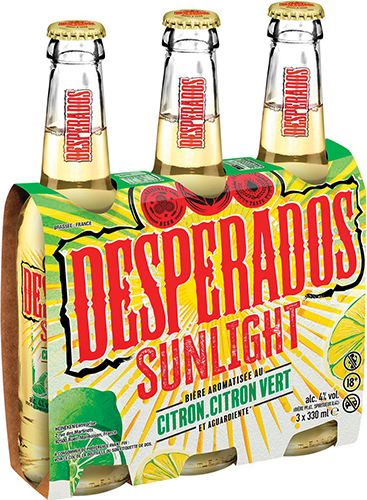 DESPERADOS  SUNLIGHT BIÈRE AROMATISÉE code EAN 3119789832584 