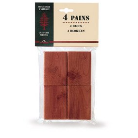 Ced30208-00 lot de 4 plaquettes antimites cèdre...