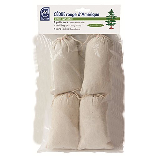 Ced43025-00 lot de 4 sachets antimites avec cop...