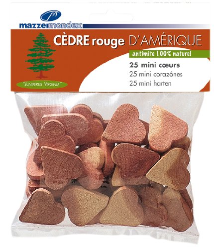 Ced61625-00 lot de 25 mini coeurs antimites cèd...