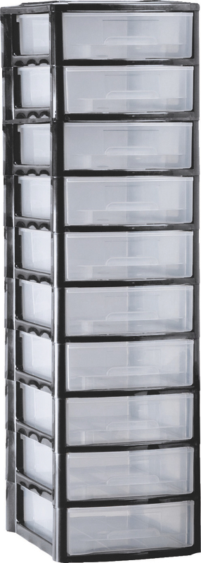 TOUR DE RANGEMENT 10 TIROIRS 