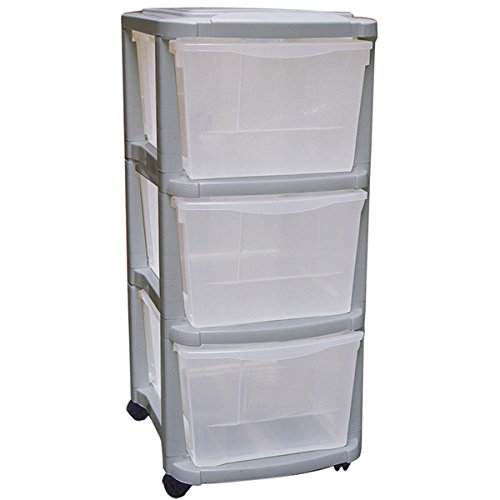 Pls6240-29 tour de rangement 3 tiroirs avec rou...