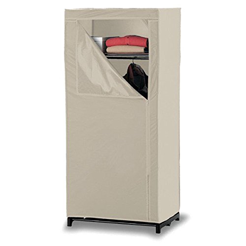 Eve721-04 armoire penderie tissu/plastique beig...