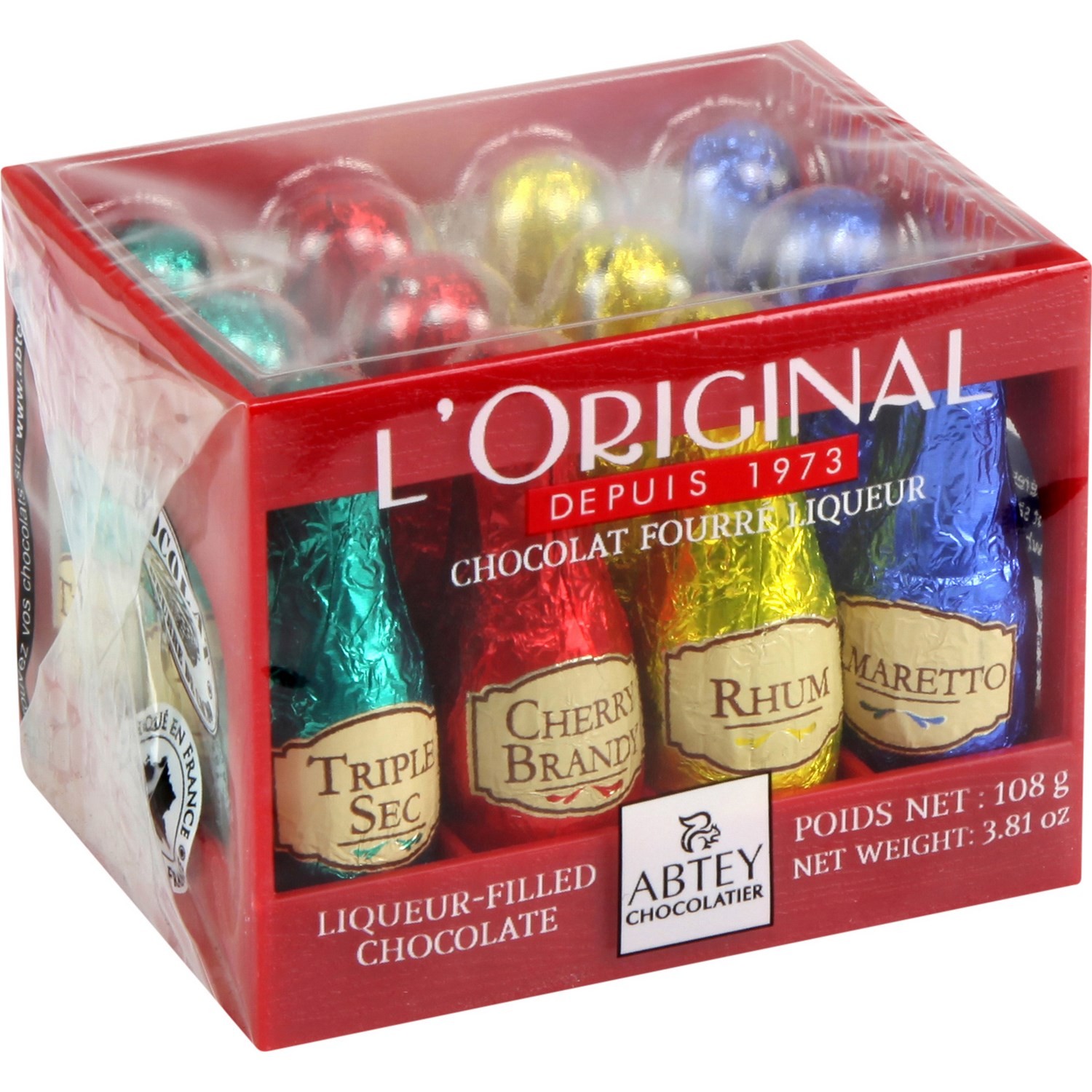 Chocolats fourrés liqueur