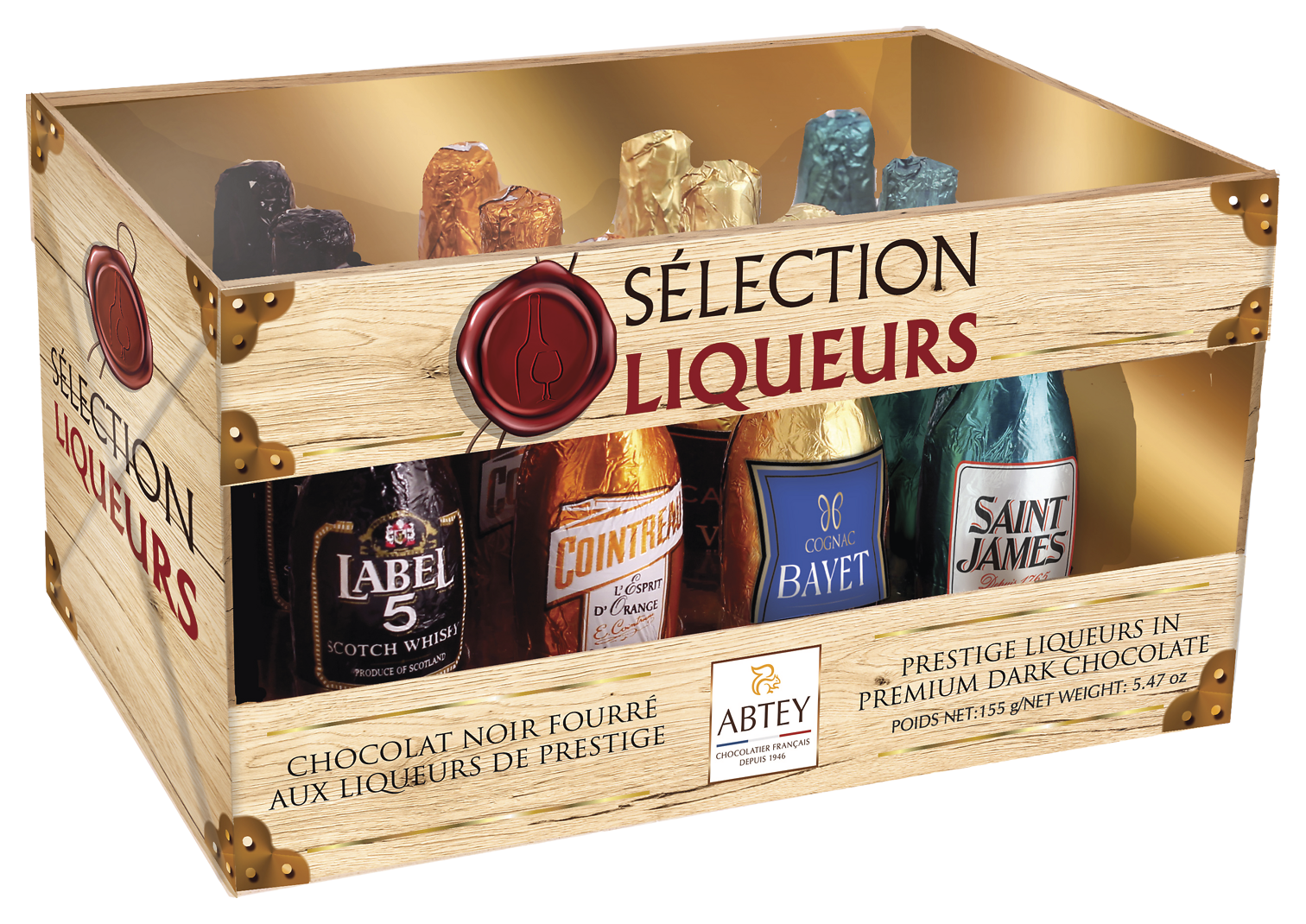 BOUTEILLES AU CHOCOLAT ABTEY