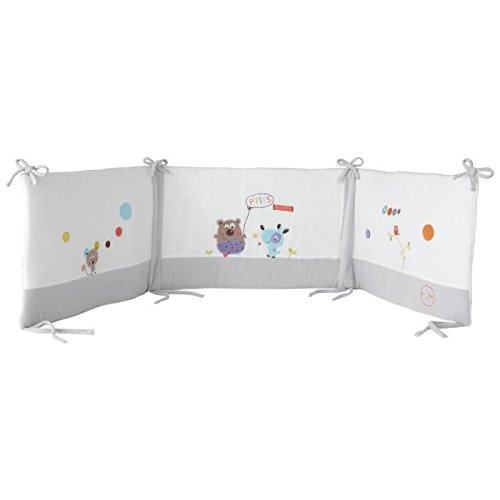 - domiva tour de lit p'tits doudousgris blanc