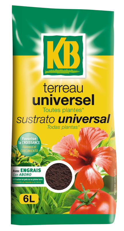 KB TERREAU UNIVERSEL 6 L KB code EAN 3121970152562 