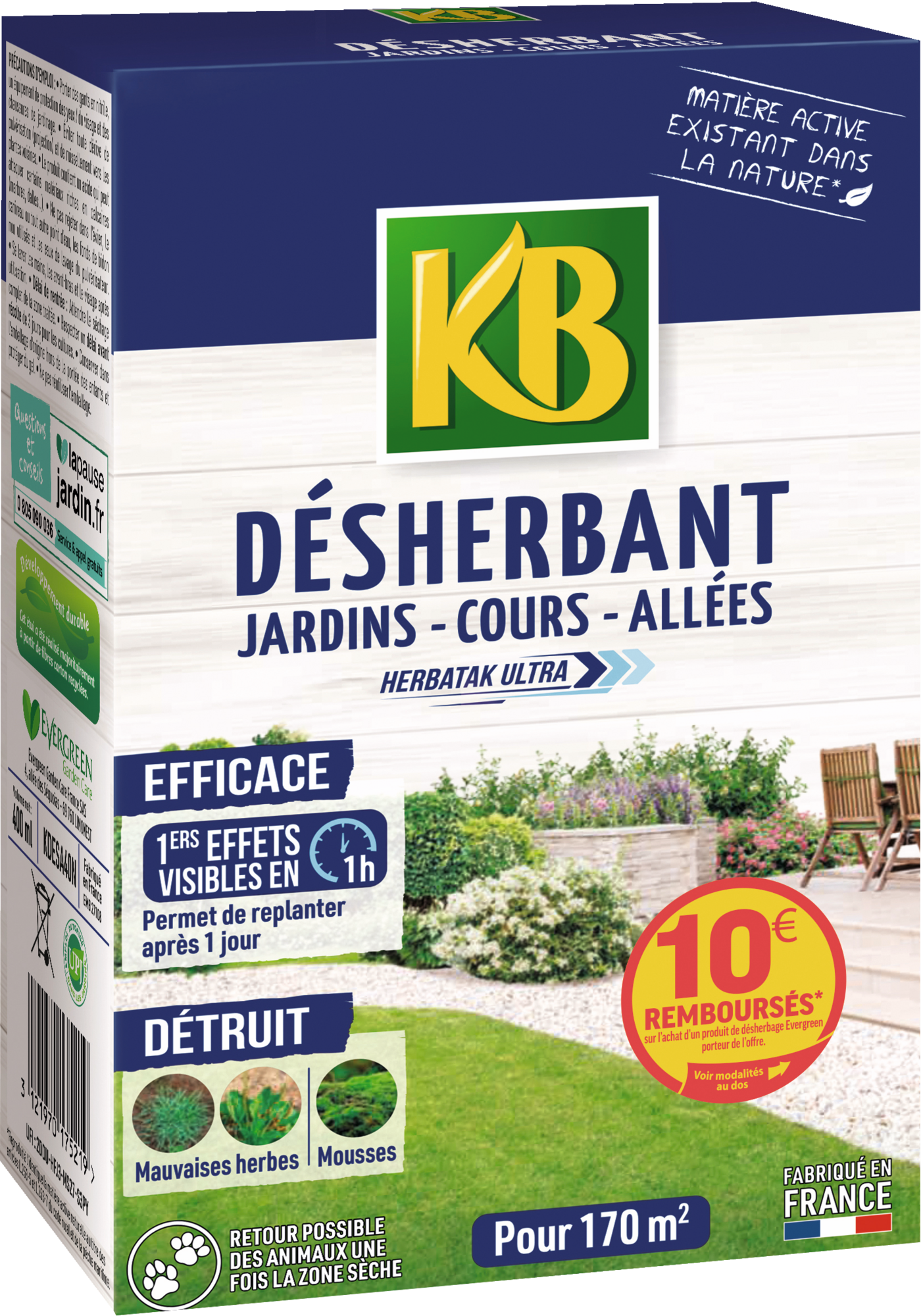DÉSHERBANT CONCENTRÉ JARDINS COURS ET ALLÉES