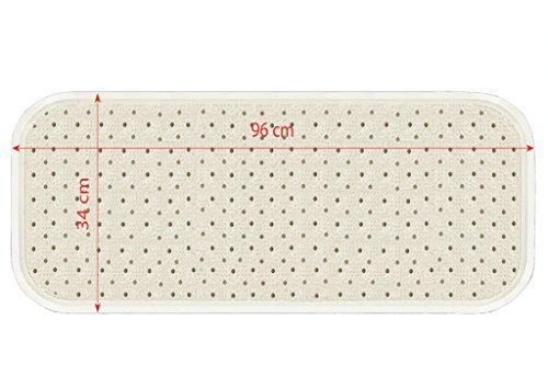 Tapis de bain 96x34cm bleu clair