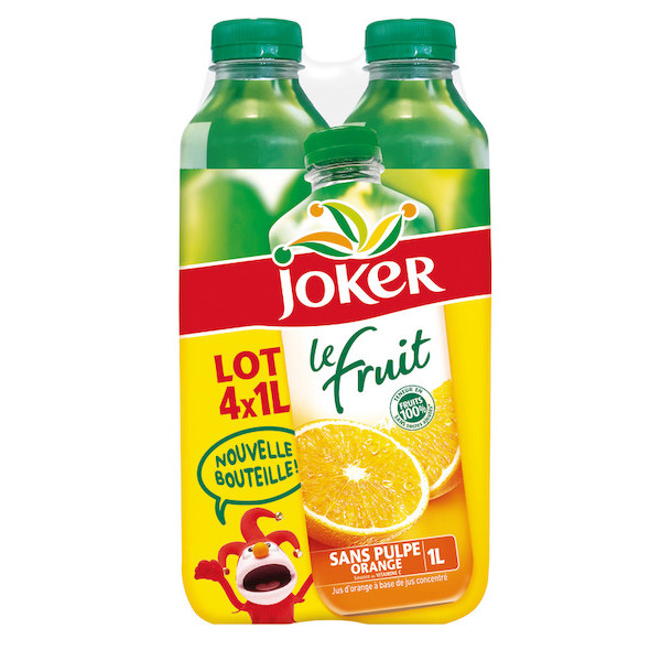 JUS D'ORANGE SANS PULPE LE FRUIT JOKER
