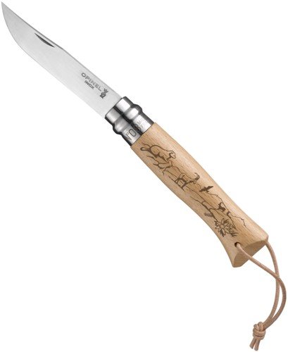 Couteau Opinel N°8 Baroudeur Montagne Manche en...