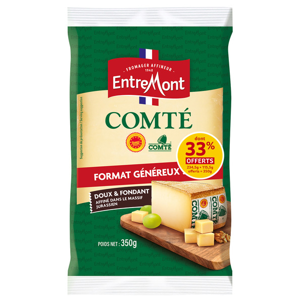 ENTREMONT Comté Format généreux code EAN 3123930650545 