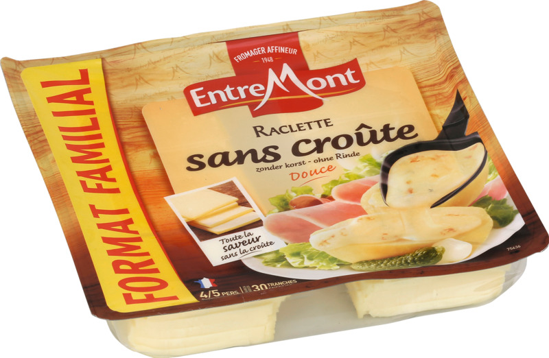 RACLETTE SANS CROUTE ENTREMONT