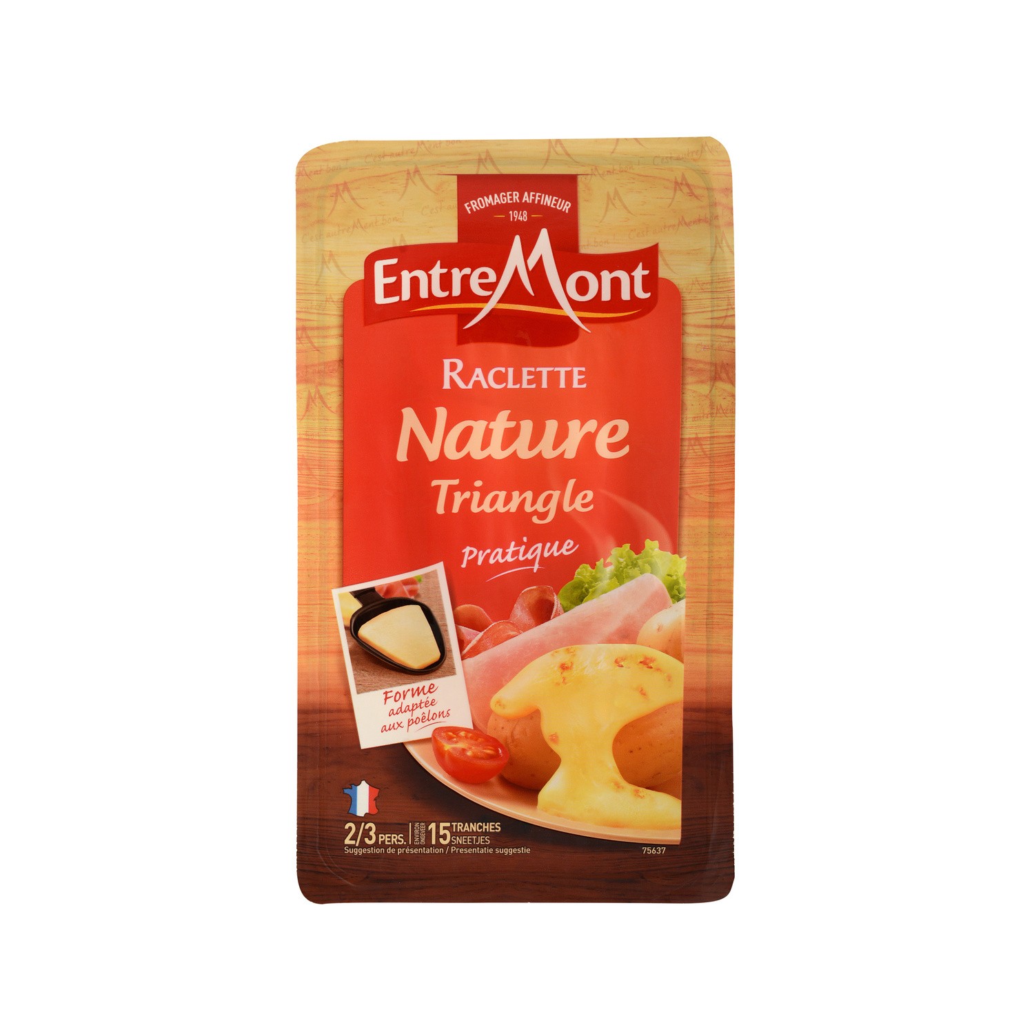 Fromage à raclette triangle nature ENTREMONT