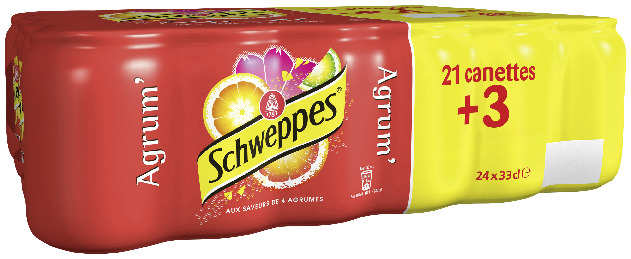 BOISSON GAZEUSE AGRUM' SCHWEPPES