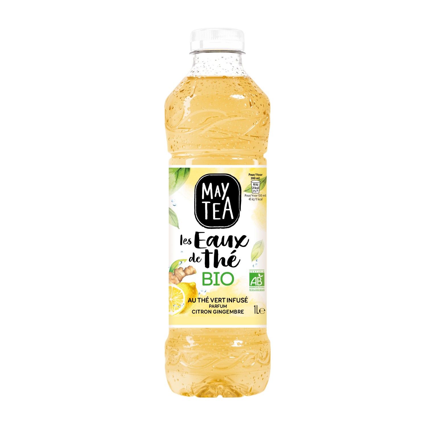 Boisson thé glacés citron gingembre Bio MAYTEA